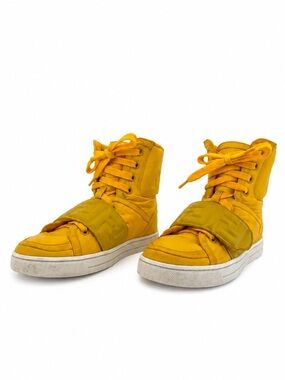 Fendi High Top Sneakers Fendi Mania Ff Logo Toddler Kids Yellow Size 12 30